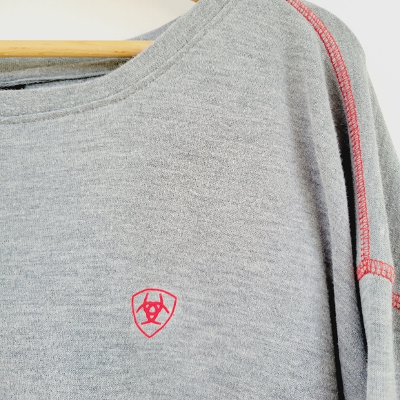 Ariat FR Shirt Mens Polartec Long Sleeve Baselayer  Heather Gray CAT 1 Size 4XL - Picture 5 of 16